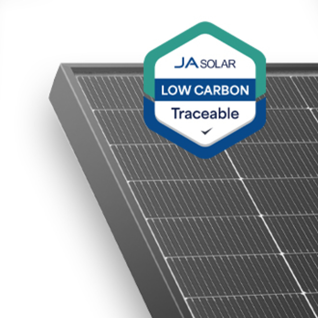 JA Solar Doppelglas Bifacial 455 Wp (schwarzer Rahmen)